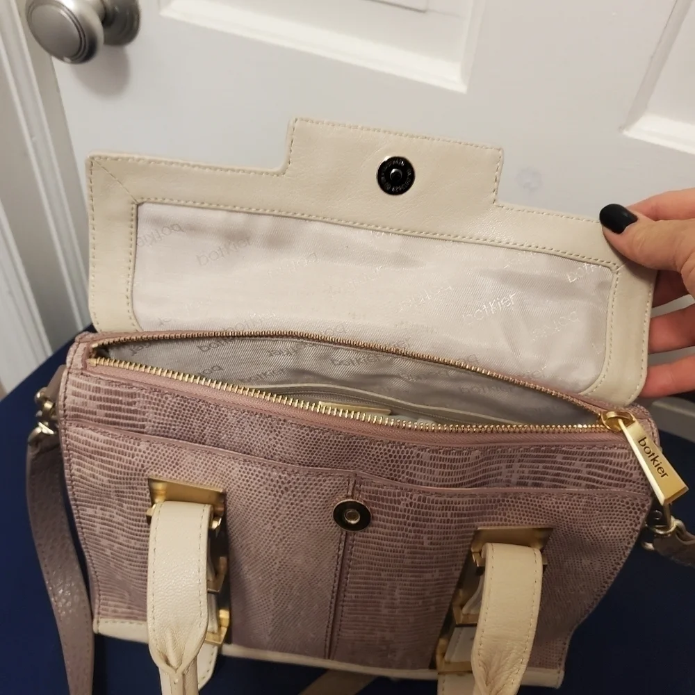Botkier Eden Embossed Satchel/Shoulder Bag Leather Classic